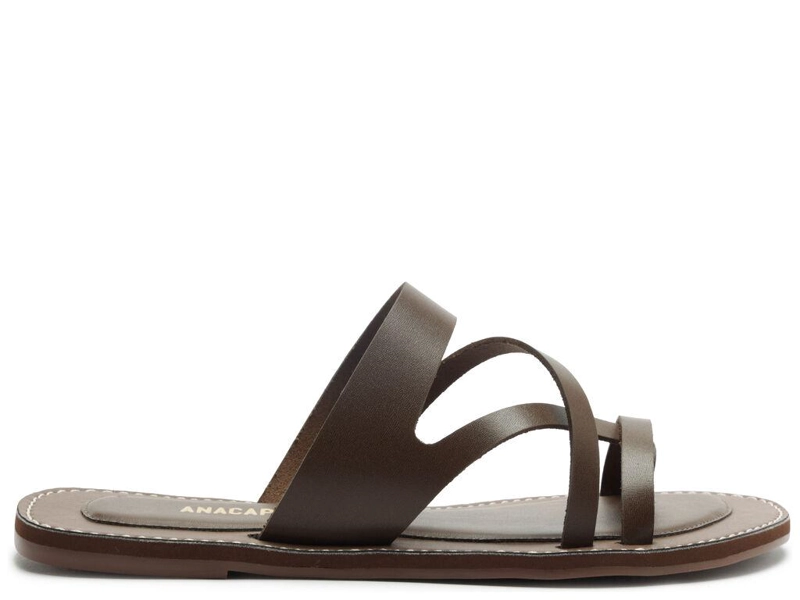 SANDALIA DE CUERO MUJER ANACAPRI MILLIE CHOCOLATE - 1