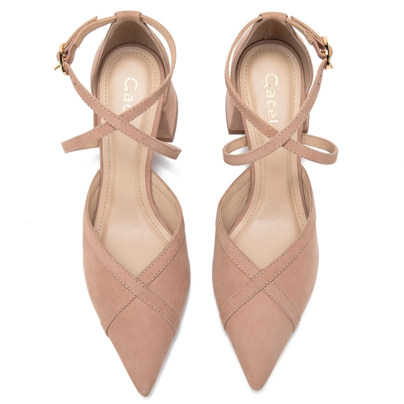 ZAPATO DE CUERO MUJER GACEL CAMEL DANNA - 4