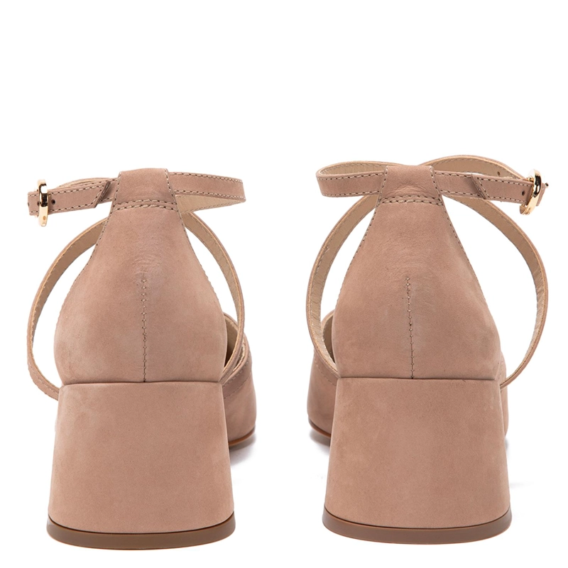 ZAPATO DE CUERO MUJER GACEL CAMEL DANNA - 5