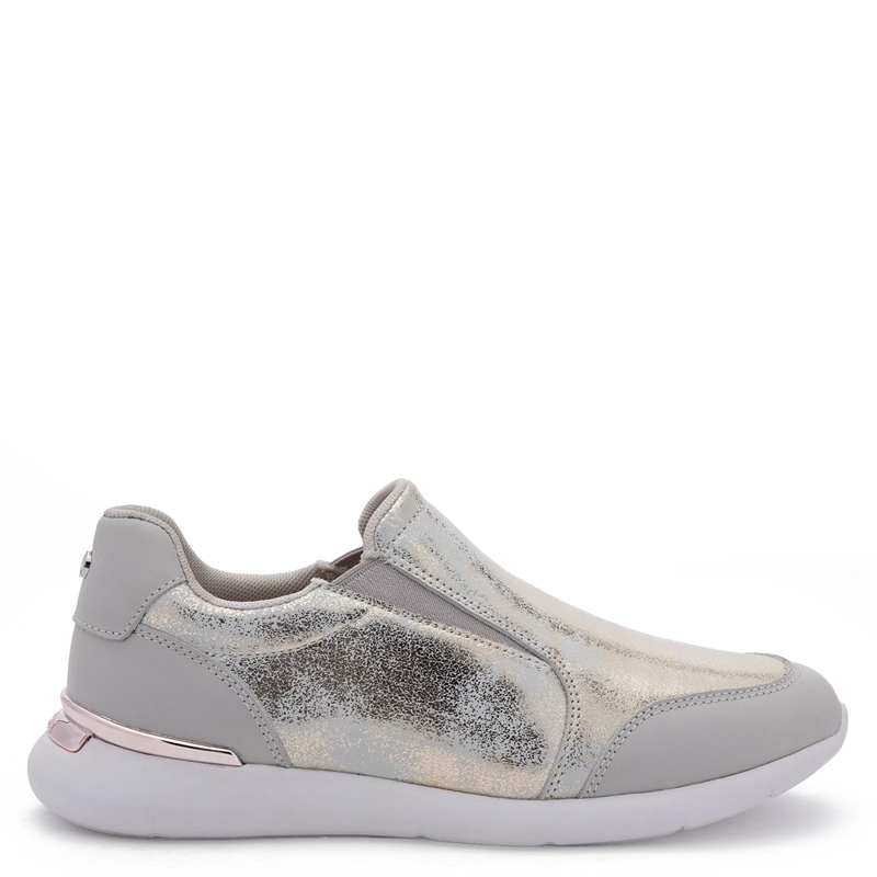 ZAPATILLA DE CUERO MUJER GACEL DORADO STEFFY - 1