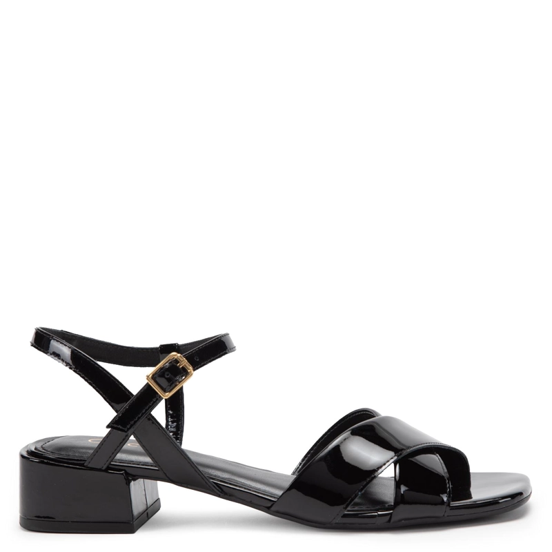 SANDALIA DE CUERO MUJER GACEL NEGRO MAITE - 1