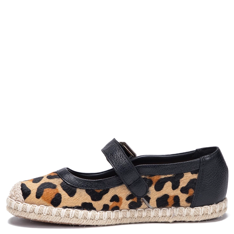 ALPARGATA DE CUERO MUJER GACEL LEOPARDO MIRTA - 3