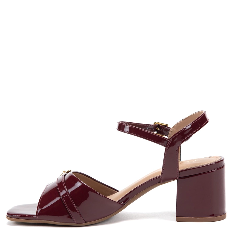 SANDALIA DE CUERO MUJER GACEL BURDEO GINGER - 3