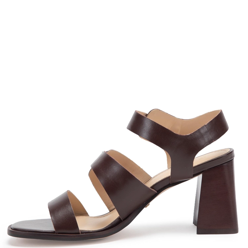 SANDALIA DE CUERO MUJER GACEL CHOCOLATE PITU - 3