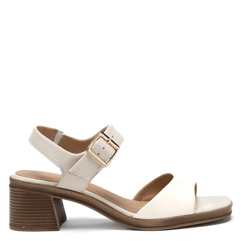 SANDALIA DE CUERO MUJER GACEL CRUDO TORI - 1
