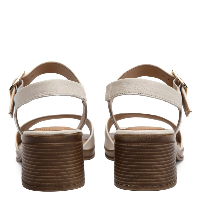 SANDALIA DE CUERO MUJER GACEL CRUDO TORI - 5