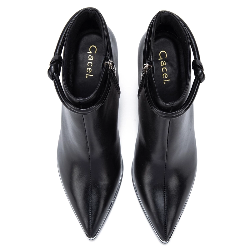 BOTIN DE CUERO MUJER GACEL NEGRO RANIA - 4