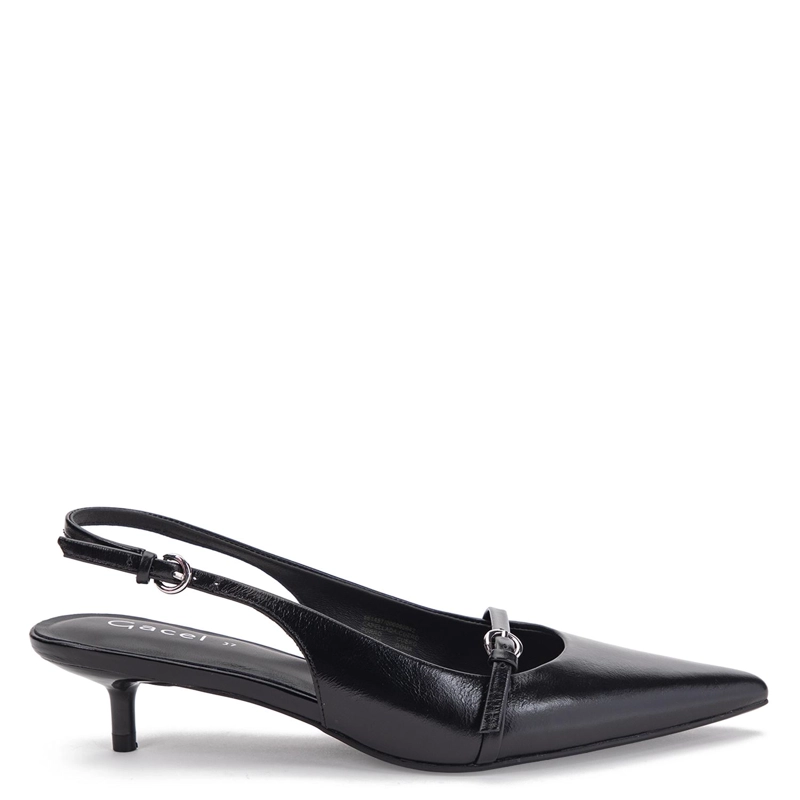 ZAPATO DE CUERO MUJER GACEL NEGRO TINI - 1