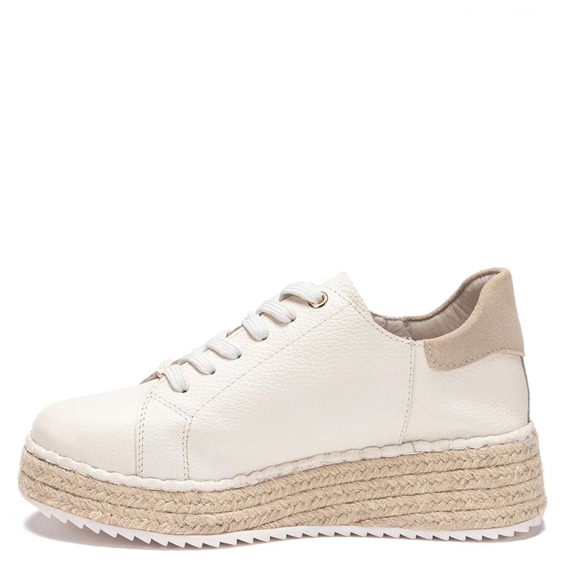ALPARGATA DE CUERO MUJER GACEL CRUDO CIRA - 3