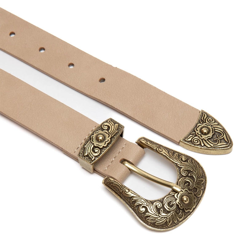 CINTURON MUJER GACEL TAUPE ANCHO 30MM - 2
