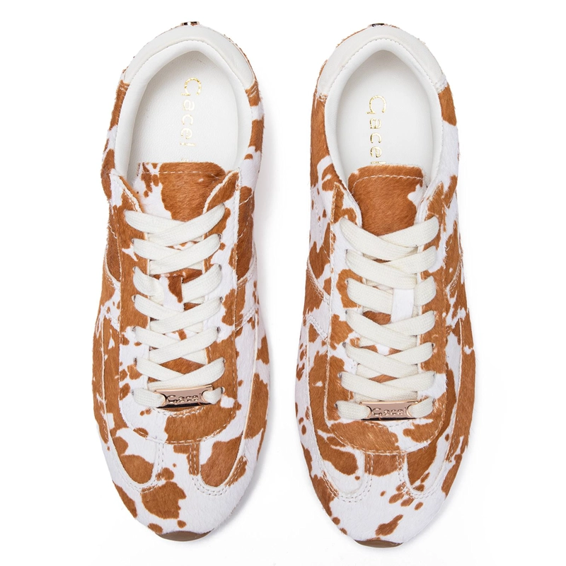 ZAPATILLA DE CUERO MUJER GACEL ANIMAL PRINT NATT - 4