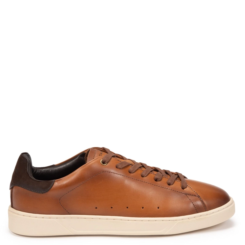 ZAPATILLA DE CUERO HOMBRE GUANTE CAMEL SOHO - 1