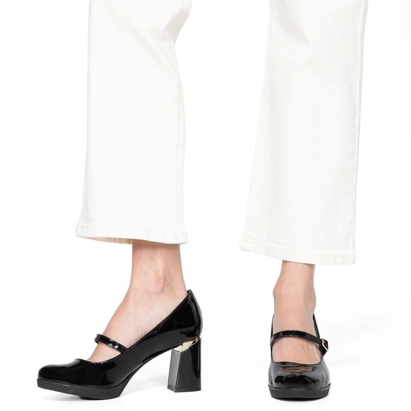ZAPATO DE CUERO MUJER GACEL NEGRO LUCY - 2