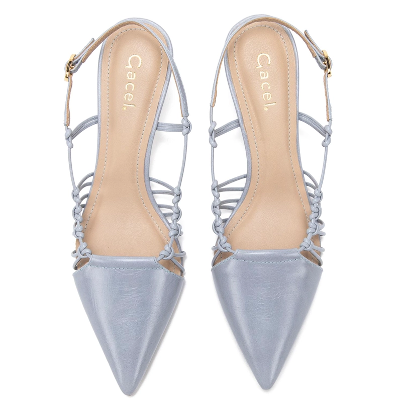 ZAPATO DE CUERO MUJER GACEL CELESTE DAN - 4