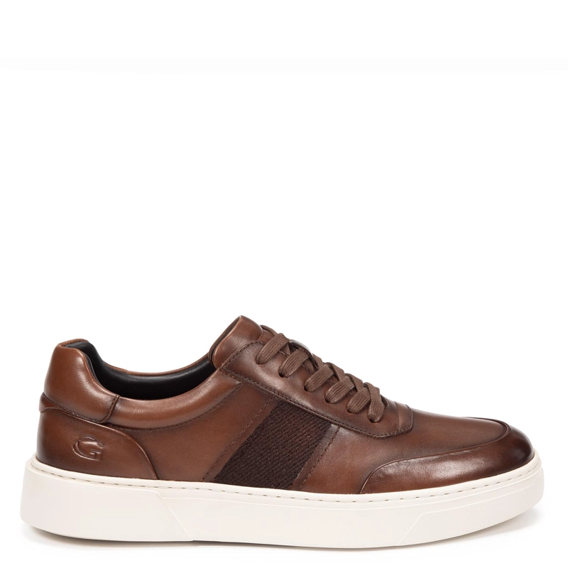 ZAPATILLA DE CUERO HOMBRE GUANTE CHOCOLATE CHIPRE - 1