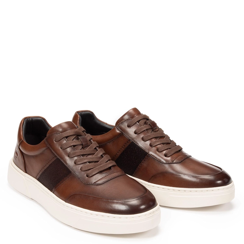 ZAPATILLA DE CUERO HOMBRE GUANTE CHOCOLATE CHIPRE - 4
