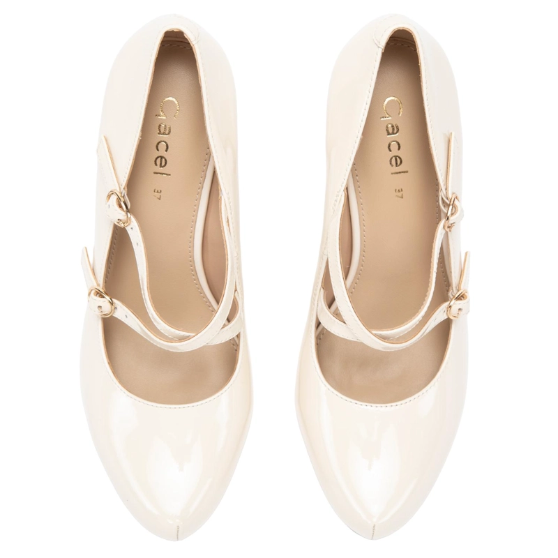 ZAPATO DE CUERO MUJER GACEL CRUDO OLGA - 4