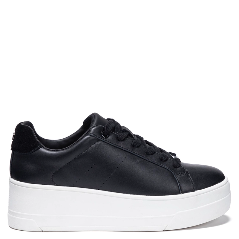 ZAPATILLA DE CUERO MUJER GACEL NEGRO ROSI - 1