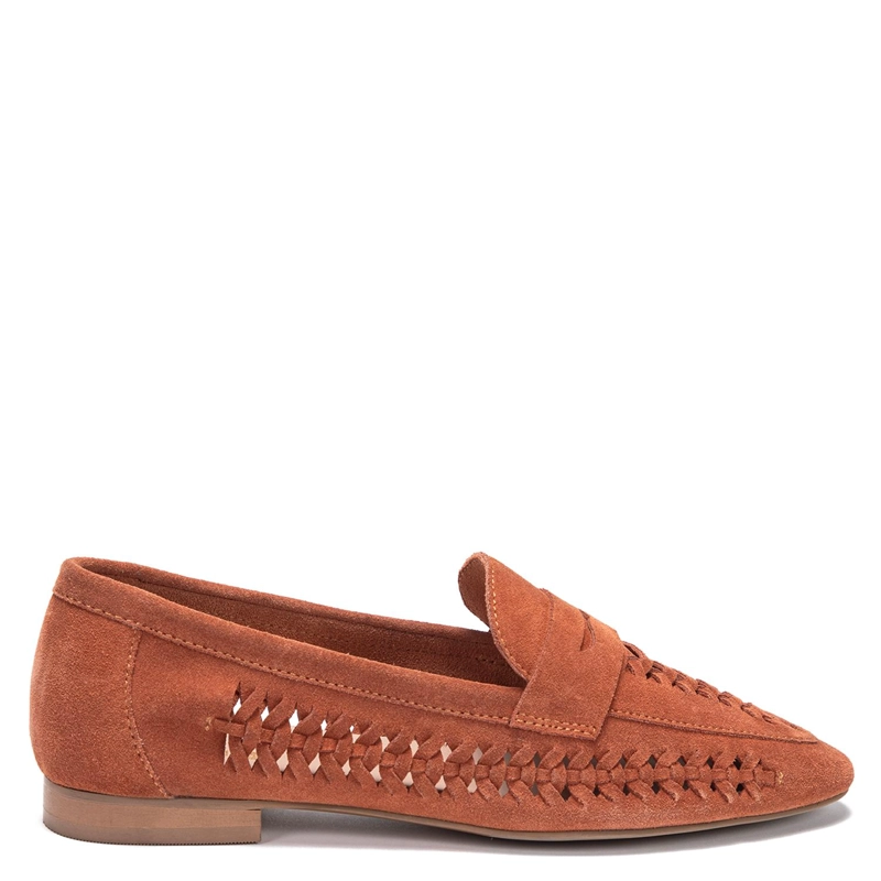 MOCASIN DE CUERO MUJER GACEL TERRACOTA ELODIE - 1