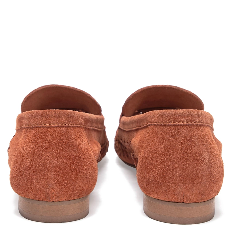 MOCASIN DE CUERO MUJER GACEL TERRACOTA ELODIE - 5
