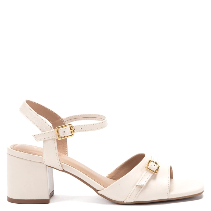 SANDALIA DE CUERO MUJER GACEL CRUDO GINGER - 1