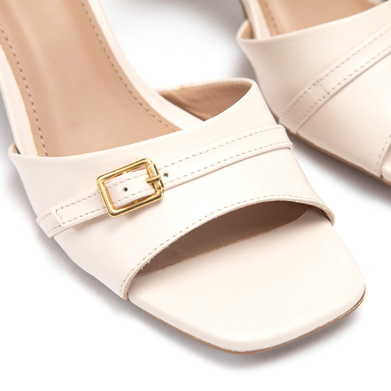 SANDALIA DE CUERO MUJER GACEL CRUDO GINGER - 5