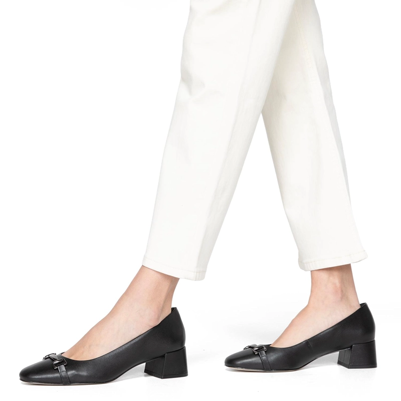 ZAPATO DE CUERO MUJER GACEL NEGRO ELLI - 2
