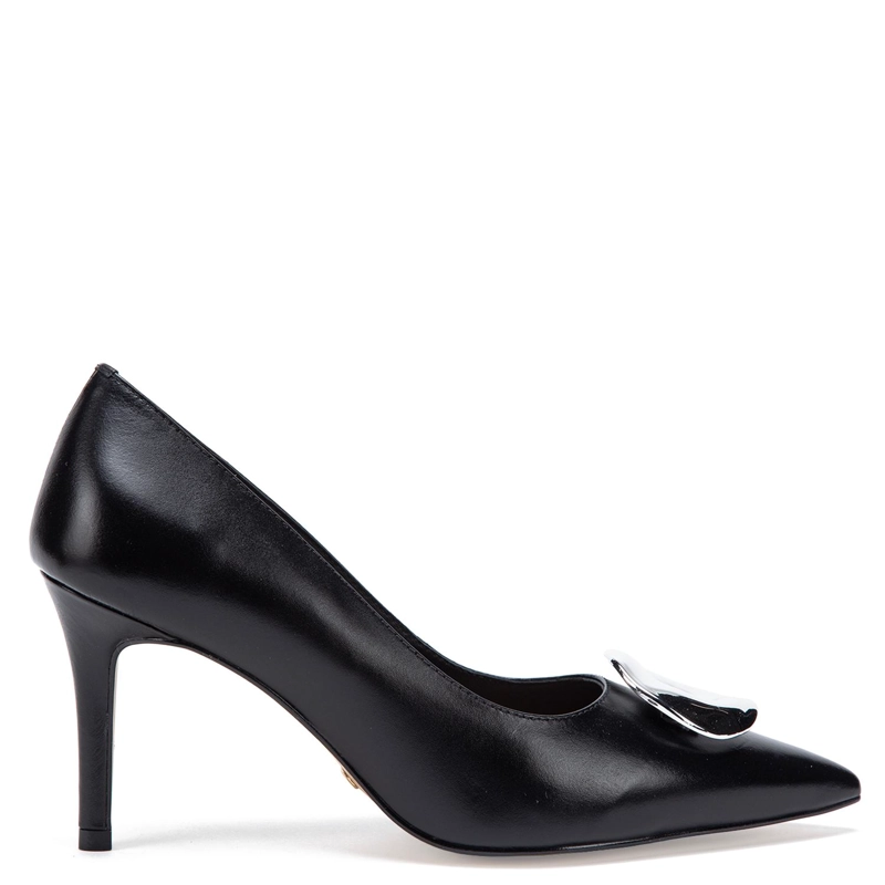 ZAPATO DE CUERO MUJER GACEL NEGRO MONICA - 1