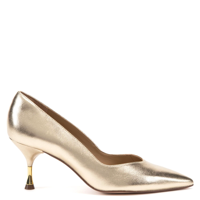 ZAPATO DE CUERO MUJER GACEL DORADO NAIROBI - 1