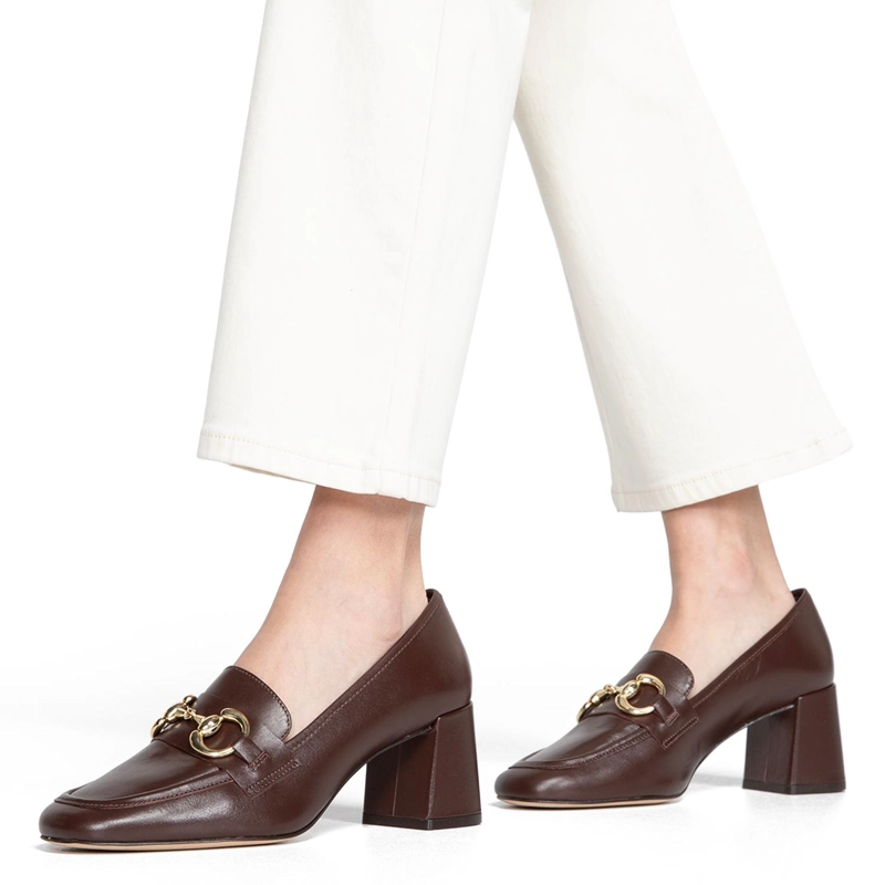 ZAPATO DE CUERO MUJER GACEL CHOCOLATE AUBREY - 2