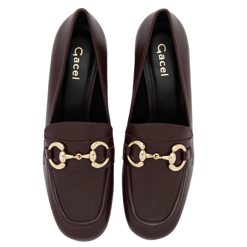 ZAPATO DE CUERO MUJER GACEL CHOCOLATE AUBREY - 4