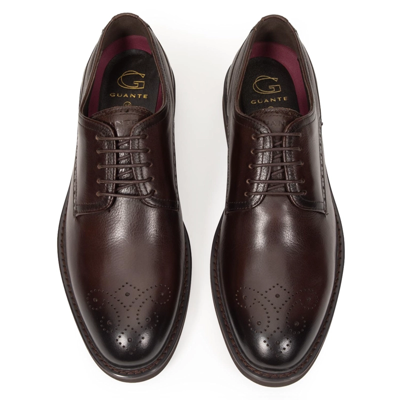 ZAPATO DE CUERO HOMBRE GUANTE CHOCOLATE VILOS - 3