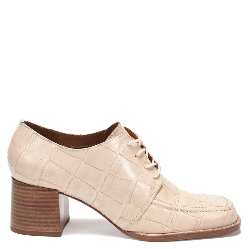 ZAPATO DE CUERO MUJER GACEL CRUDO KLAUDIA - 1
