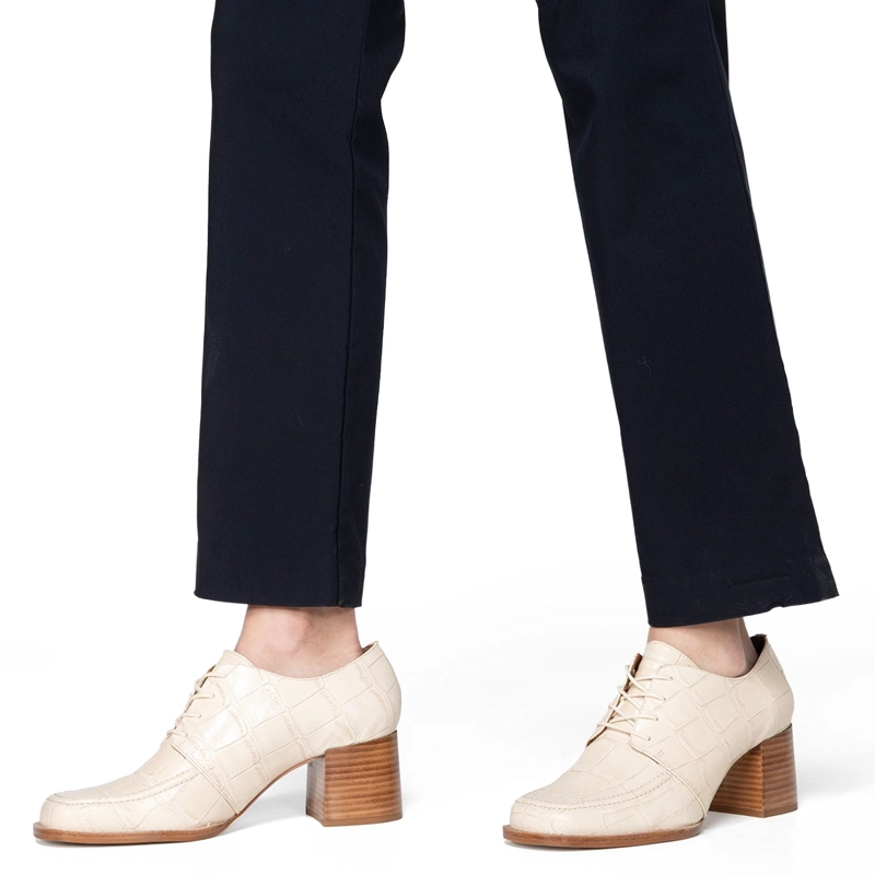 ZAPATO DE CUERO MUJER GACEL CRUDO KLAUDIA - 2