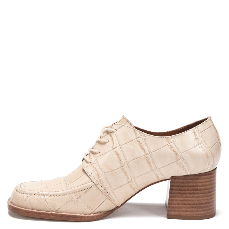 ZAPATO DE CUERO MUJER GACEL CRUDO KLAUDIA - 3