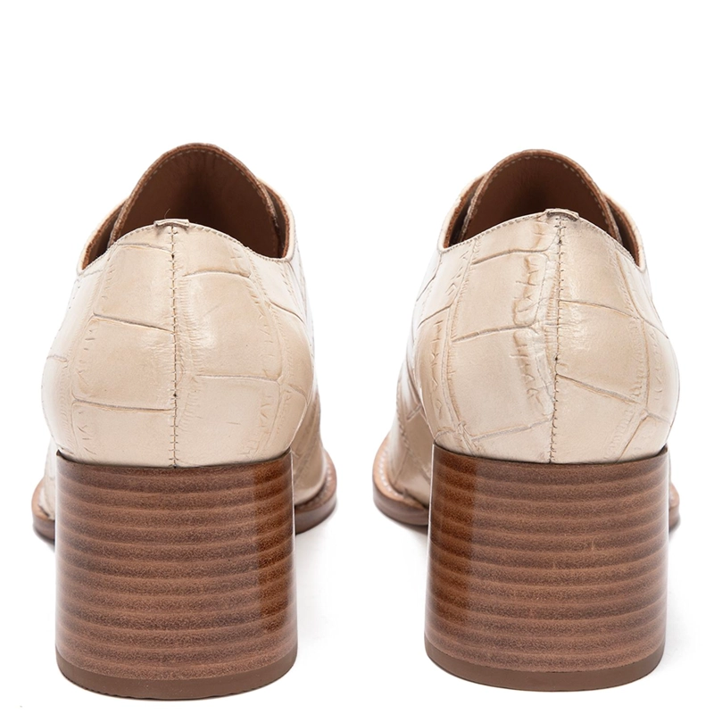 ZAPATO DE CUERO MUJER GACEL CRUDO KLAUDIA - 5