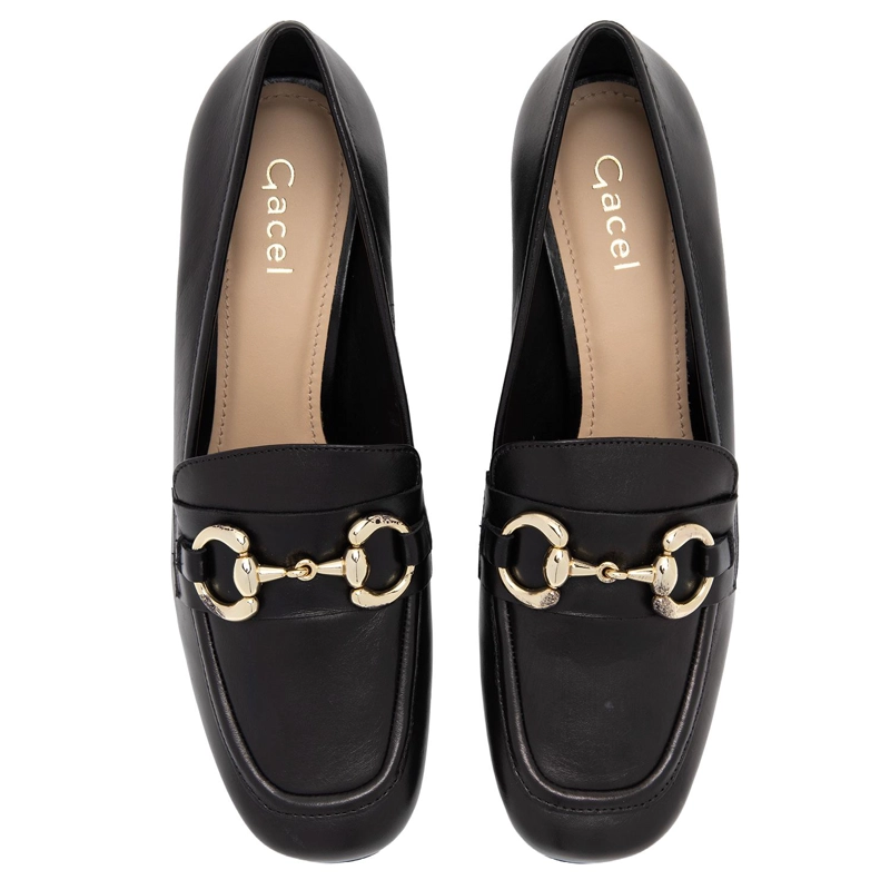 ZAPATO DE CUERO MUJER GACEL NEGRO AUBREY - 4