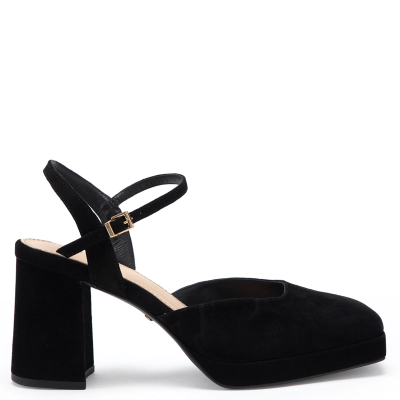ZAPATO DE CUERO MUJER GACEL NEGRO MABI - 1