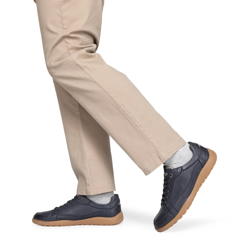 ZAPATILLA DE CUERO HOMBRE GUANTE MARINO HOLLAND - 2
