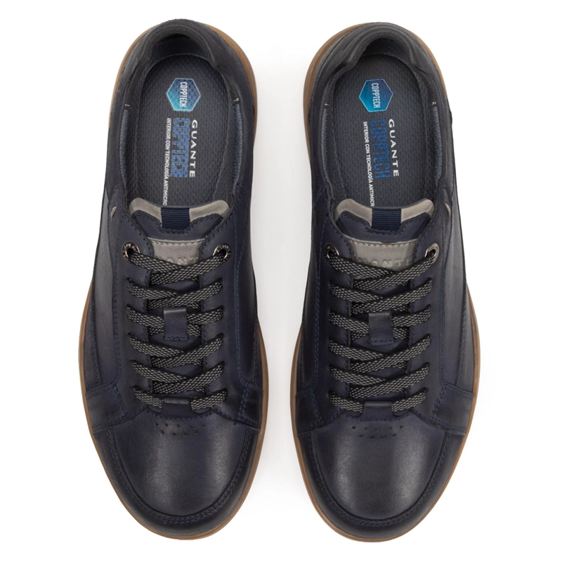 ZAPATILLA DE CUERO HOMBRE GUANTE MARINO HOLLAND - 3