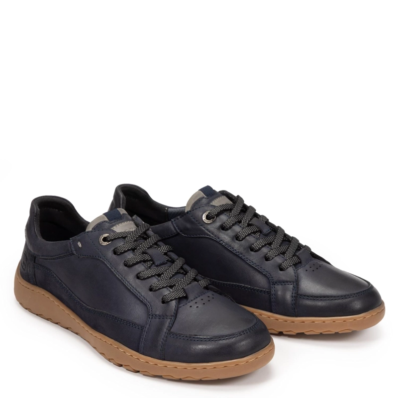 ZAPATILLA DE CUERO HOMBRE GUANTE MARINO HOLLAND - 4