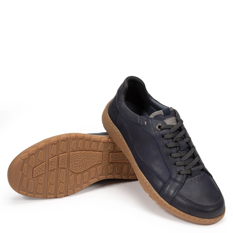 ZAPATILLA DE CUERO HOMBRE GUANTE MARINO HOLLAND - 5