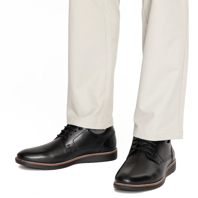 ZAPATO DE CUERO HOMBRE GUANTE NEGRO SEGOVIA - 2