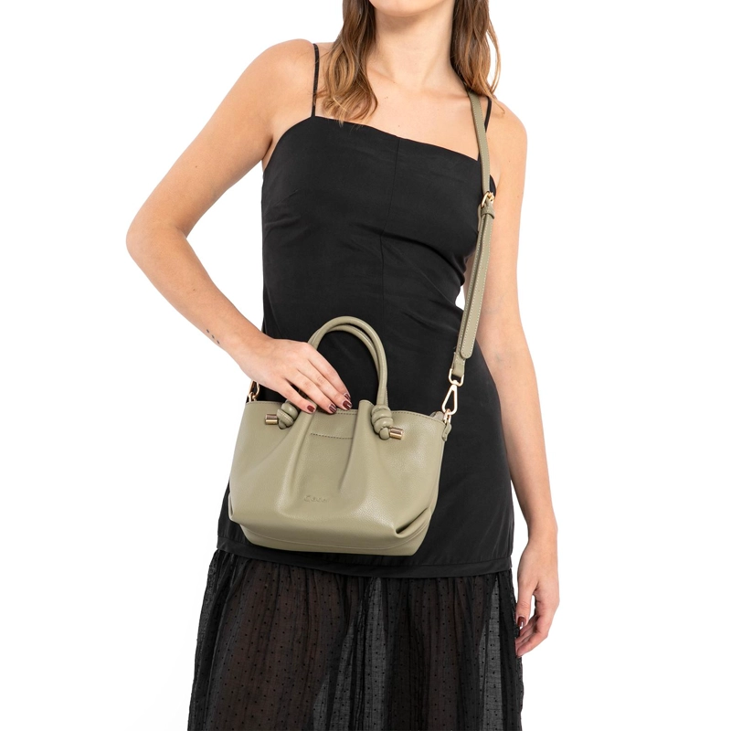 CARTERA MUJER GACEL VERDE DOS ASAS PEQUEÑA - 2