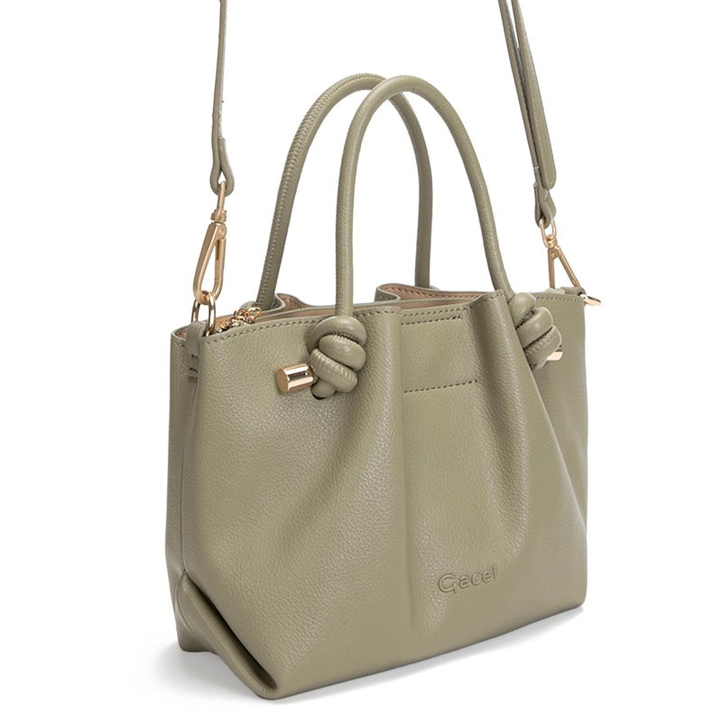 CARTERA MUJER GACEL VERDE DOS ASAS PEQUEÑA - 4