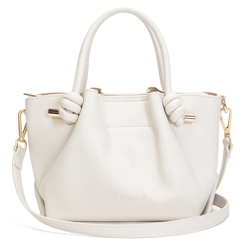 CARTERA MUJER GACEL OFF WHITE DOS ASAS PEQUEÑA - 1