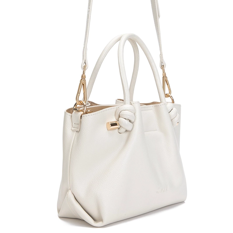 CARTERA MUJER GACEL OFF WHITE DOS ASAS PEQUEÑA - 4