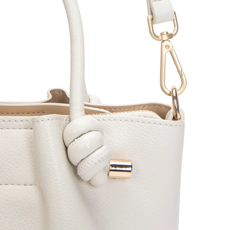 CARTERA MUJER GACEL OFF WHITE DOS ASAS PEQUEÑA - 5