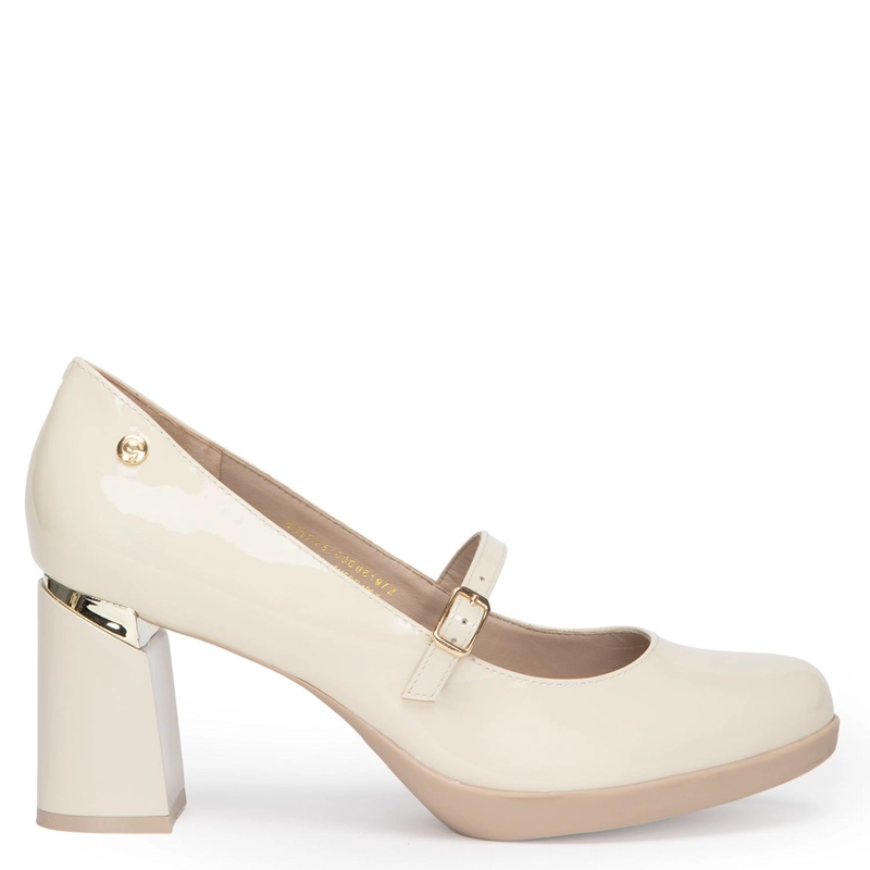 ZAPATO DE CUERO MUJER GACEL CRUDO LUCY - 1