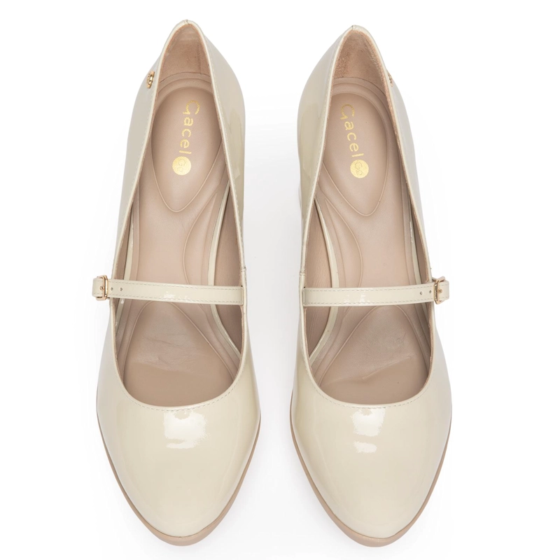 ZAPATO DE CUERO MUJER GACEL CRUDO LUCY - 4